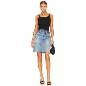 RE/DONE Women's 26 Double Waisted Indigo Denim Pencil Skirt $495 msrp I17-6